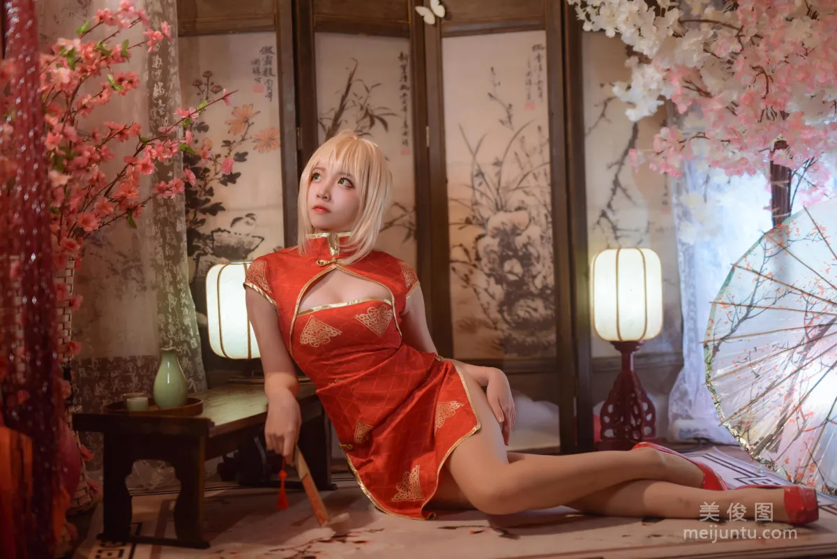二佐Nisa 《Fate尼禄旗袍》 写真集16