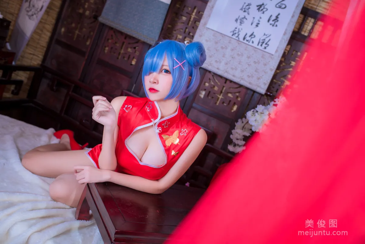 人氣Coser二佐Nisa 《蕾姆旗袍》 寫真集 20