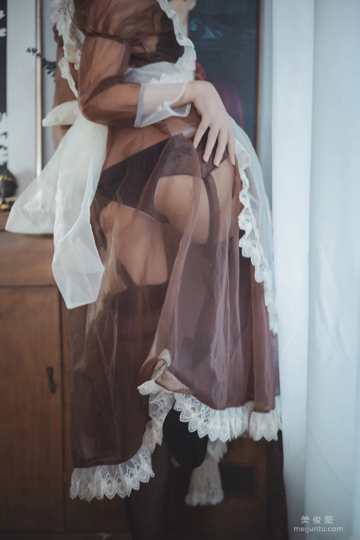 [Web Idol Coser] Zhuyue su, Transparent Maid Photo Set photo 6