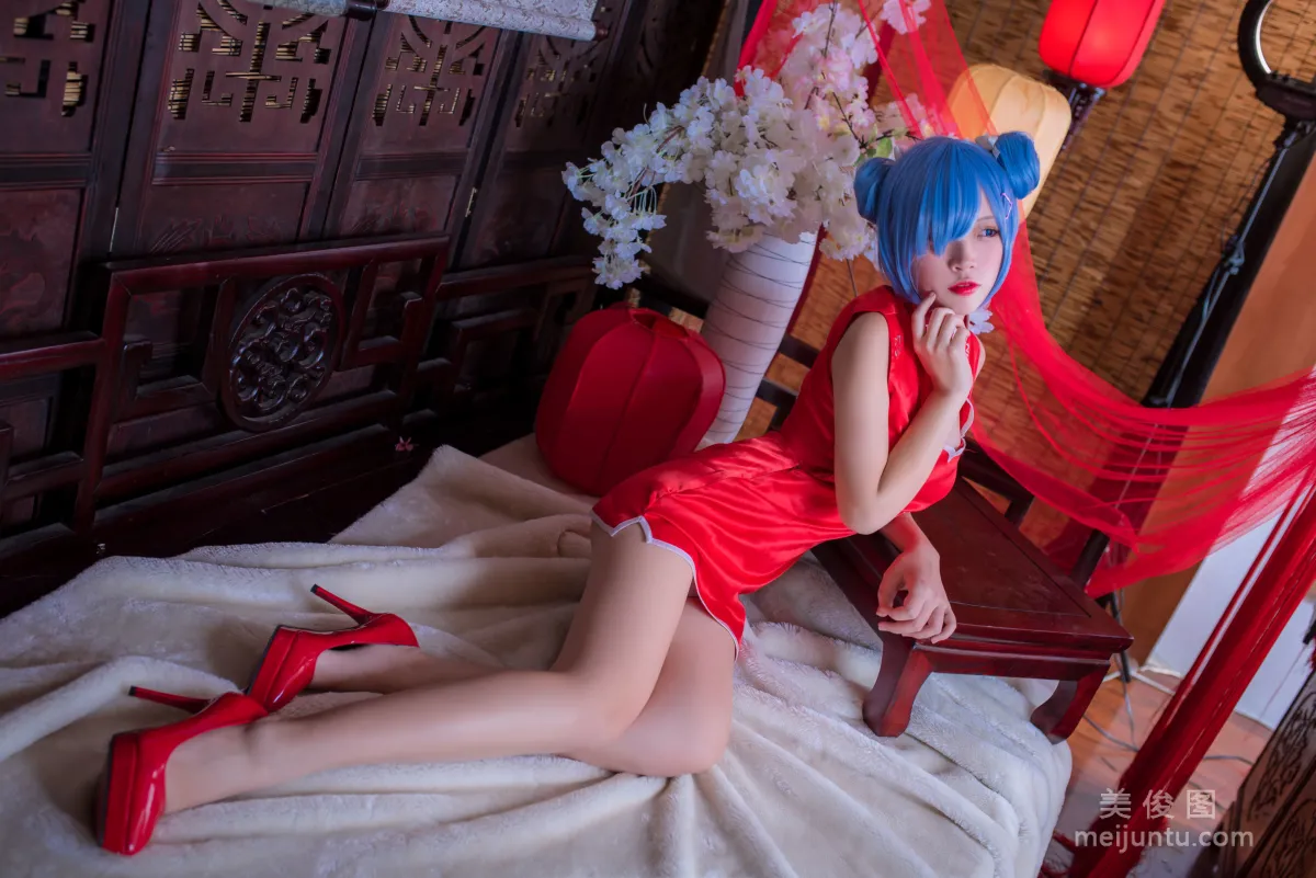 人氣Coser二佐Nisa 《蕾姆旗袍》 寫真集 21