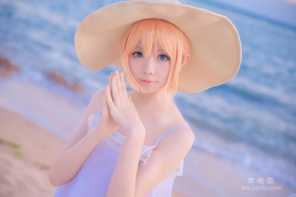 [Web Celebrity Coser] Xingzhi Chichi 'Touken Ranbu Cosplay Urashima Toushirou' Photo Set photo 27