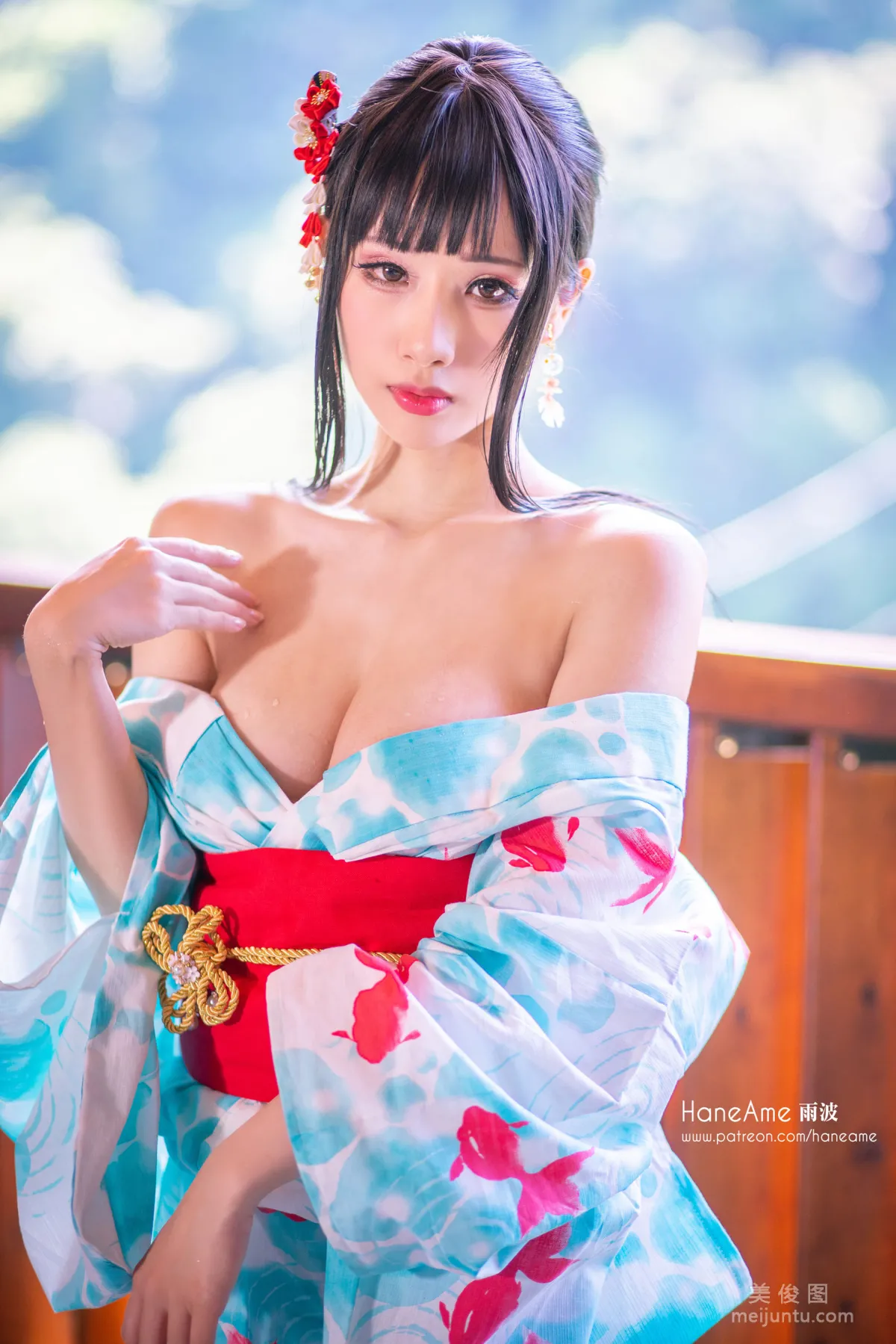 [Web Idols Coser Beauty] Yubo HaneAme, Hot Spring Photo Set photo 23