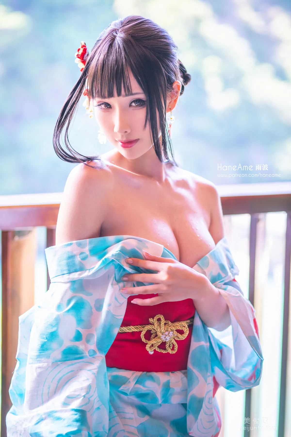 [Web Idols Coser Beauty] Yubo HaneAme, Hot Spring Photo Set photo 24