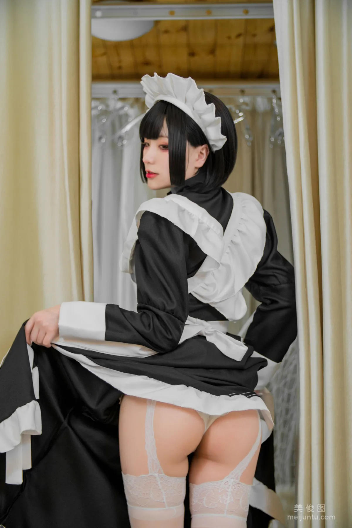 Coser Qisikuai wii Brown Transparent Dress Maid Photo Set photo 37