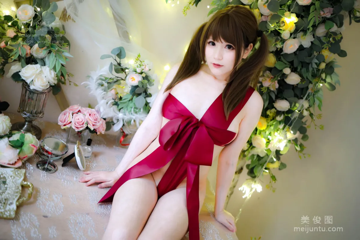 [Web Idols Coser] Nyako Miaozi, Red Ribbon Girl Photo Set photo 4