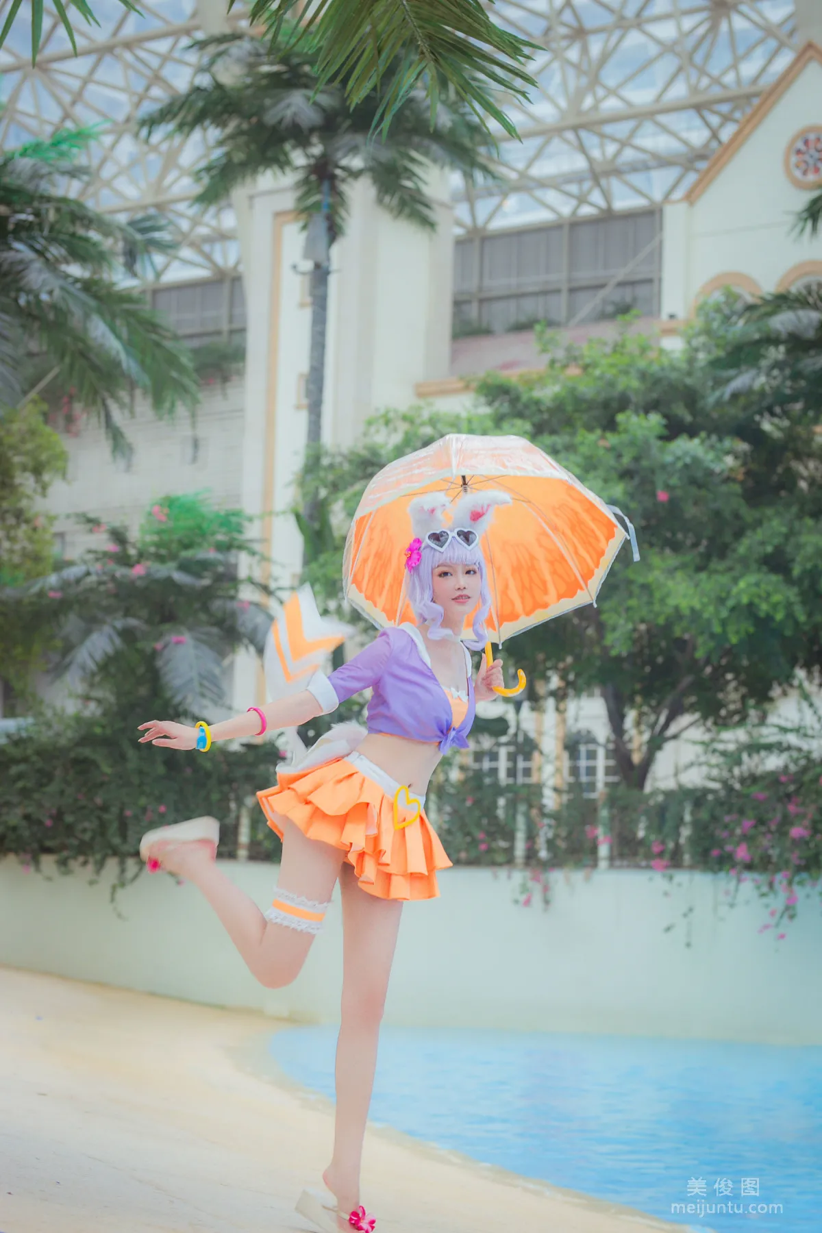 Coser戚顾儿MIKI 《王者荣耀 公孙离蜜桔之夏》 写真集1