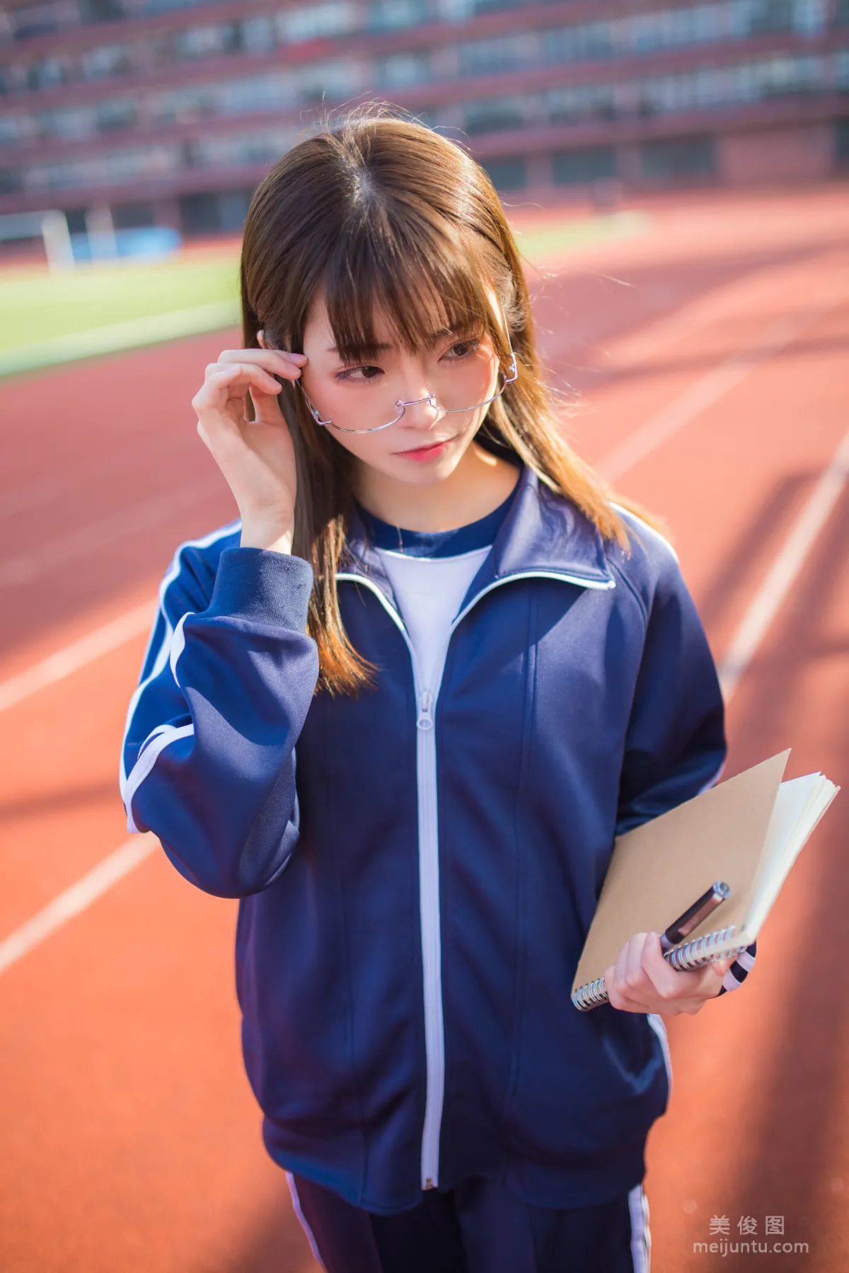 Coser Beauty Kitaro_Qi Tailang, Blue Sportswear Girl, Photo Set photo 4