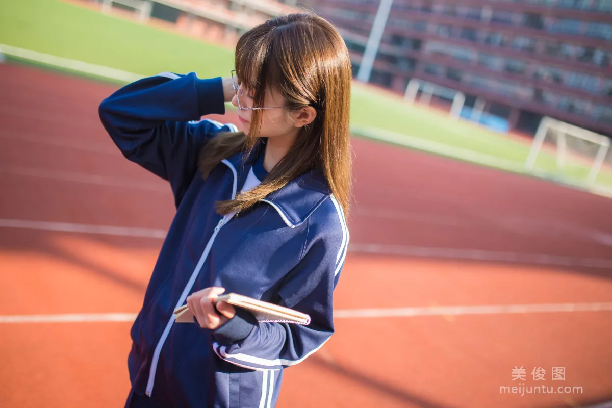Coser Beauty Kitaro_Qi Tailang, Blue Sportswear Girl, Photo Set photo 3