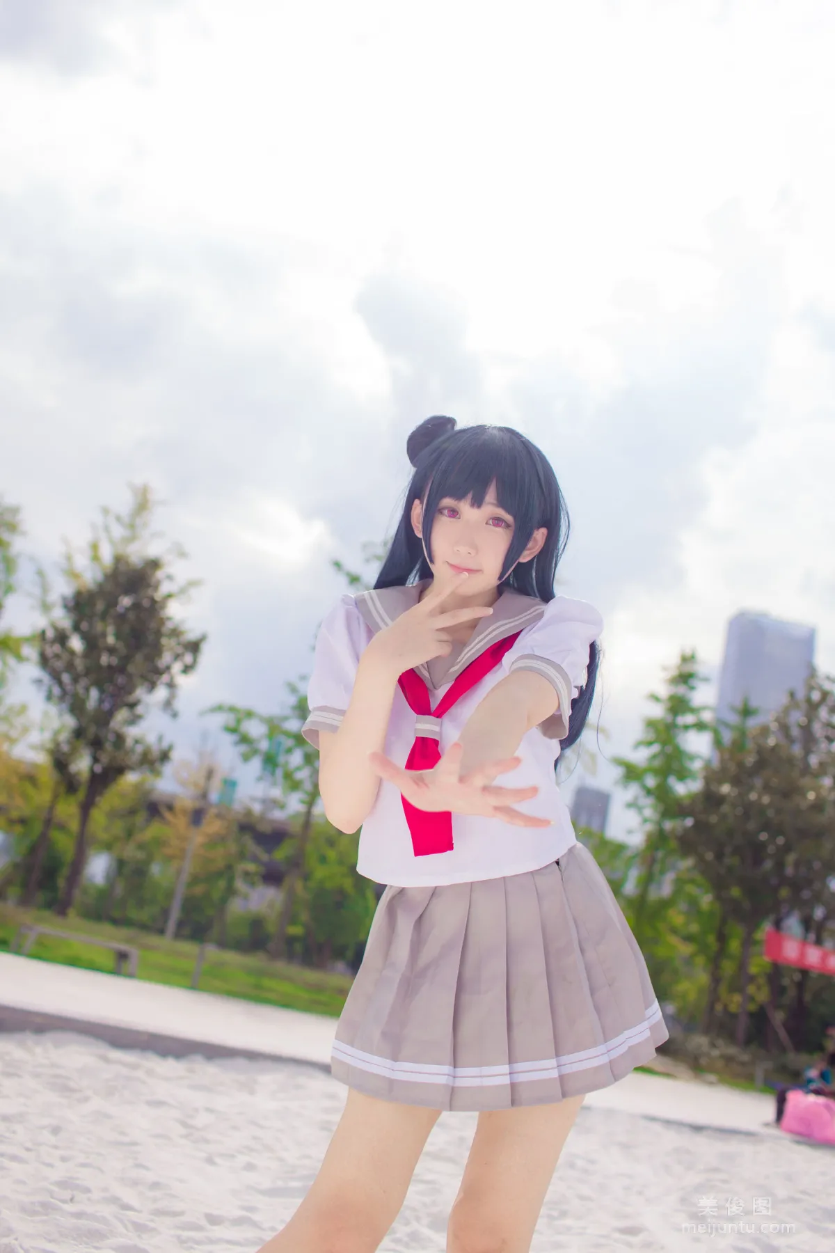 美女Coser浅野菌子 《LoveLive!Sunshine!! 津岛善子》 写真集19