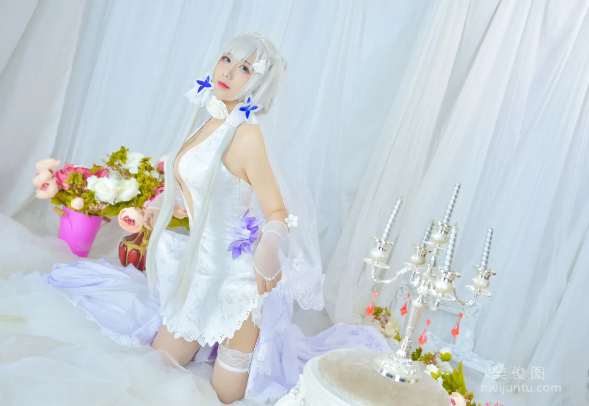 [网红Coser] 九曲Jean 《婚纱》 写真集1