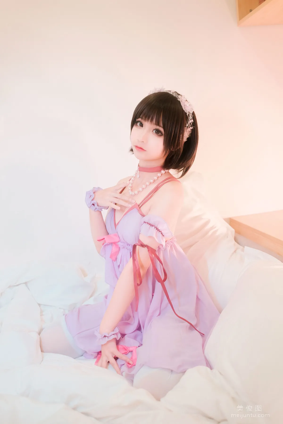[美女Coser] 蠢沫沫 《加藤惠睡衣》 写真集2