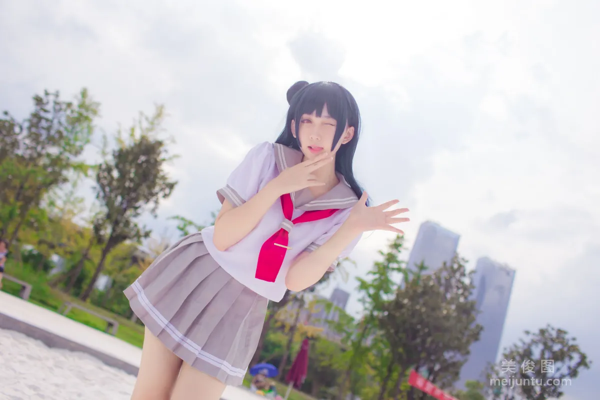 美女Coser浅野菌子 《LoveLive!Sunshine!! 津岛善子》 写真集20