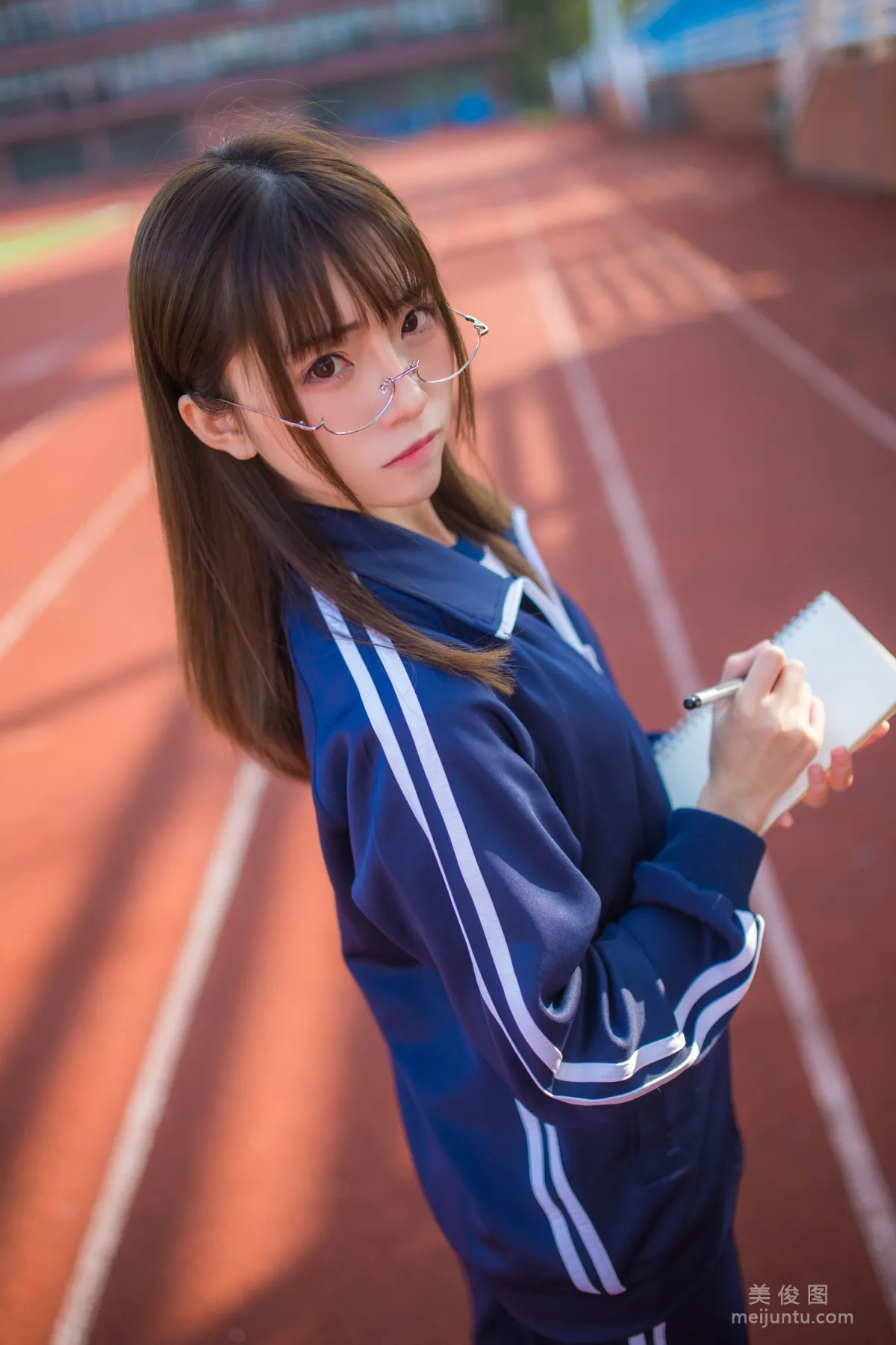 Coser Beauty Kitaro_Qi Tailang, Blue Sportswear Girl, Photo Set photo 5
