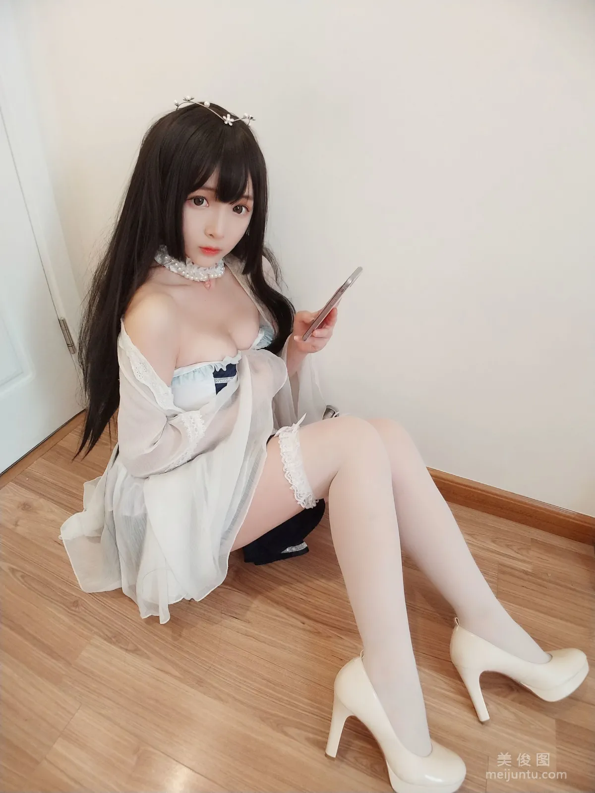 二次元美女古川kagura 《白丝》 写真集1