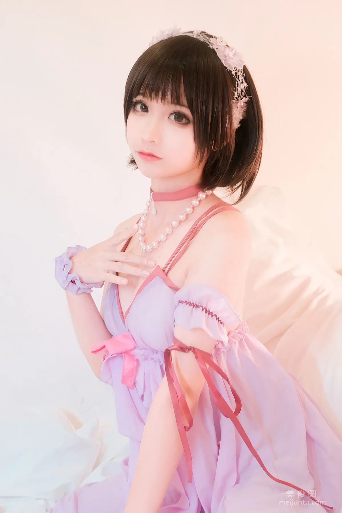 [美女Coser] 蠢沫沫 《加藤惠睡衣》 写真集3