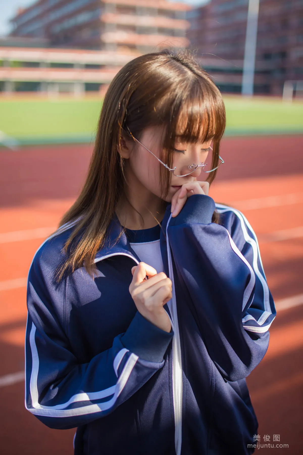 Coser Beauty Kitaro_Qi Tailang, Blue Sportswear Girl, Photo Set photo 7