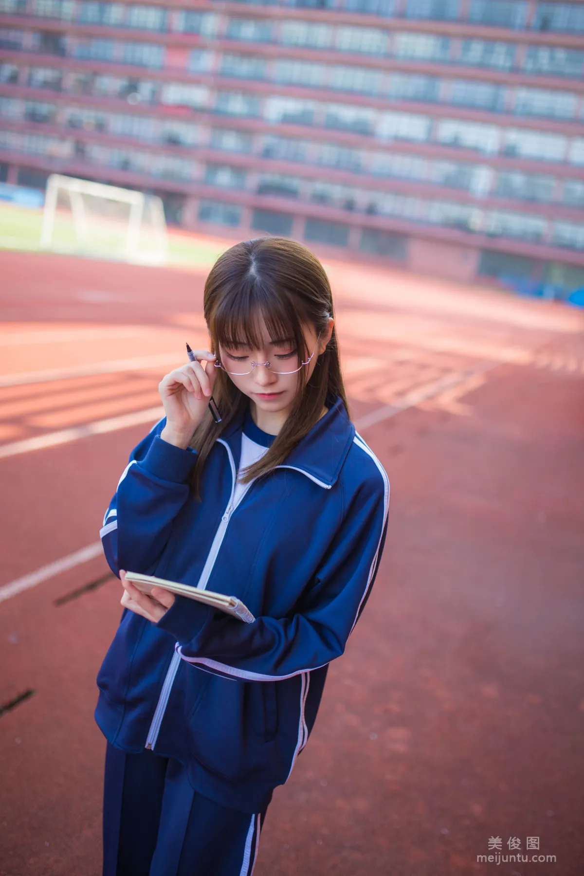 Coser Beauty Kitaro_Qi Tailang, Blue Sportswear Girl, Photo Set photo 2