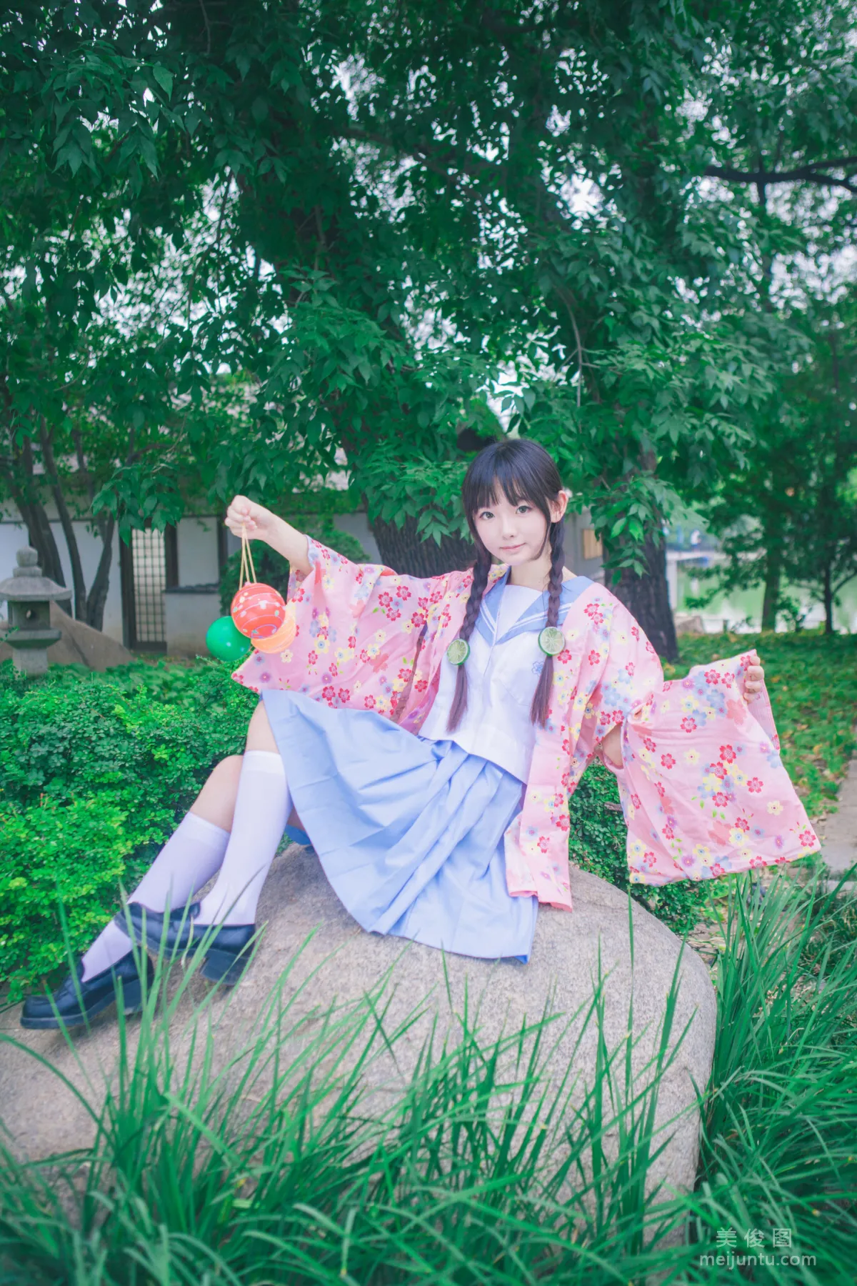 [美女Coser] 桜群 《和服》 写真集6