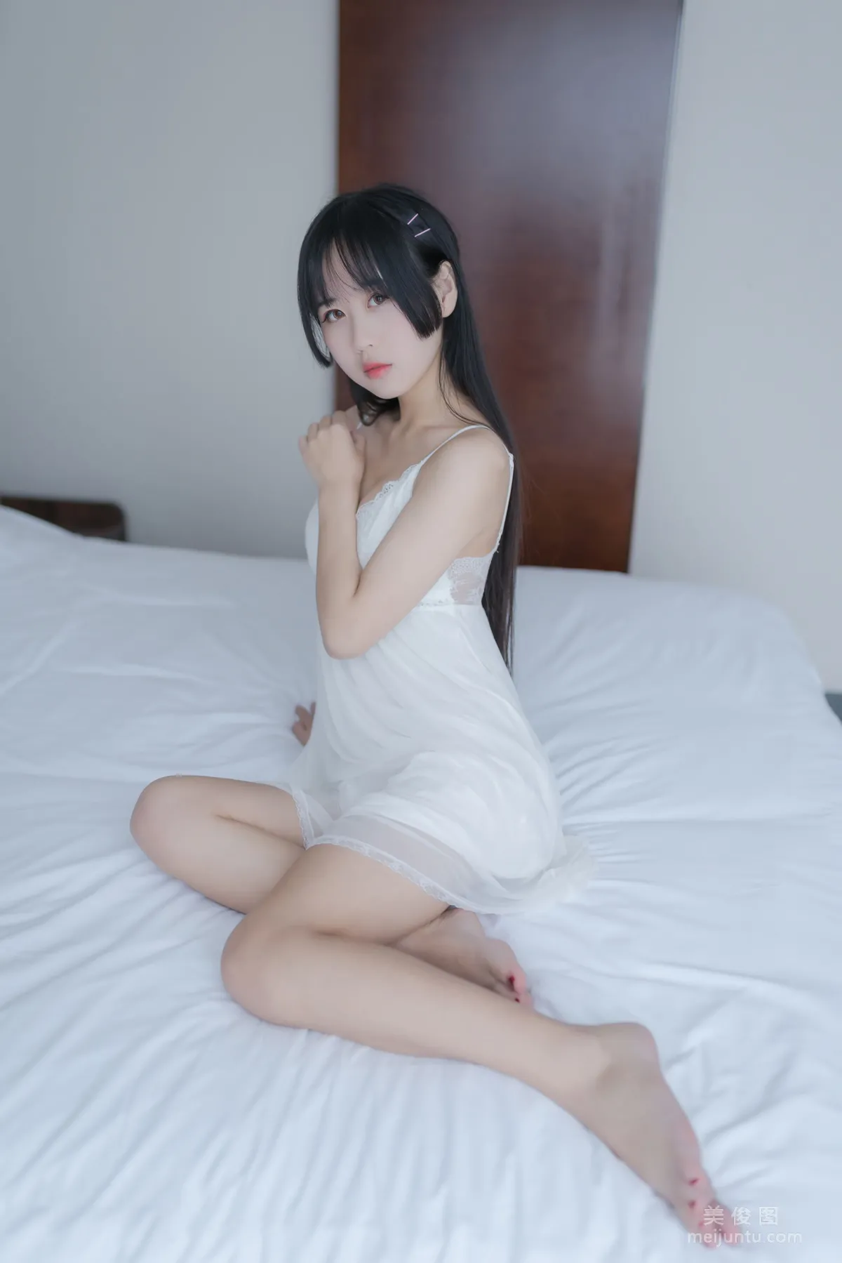 [Beauty Coser] Mengyaer o0, White Private Shoot Photo Set photo 7