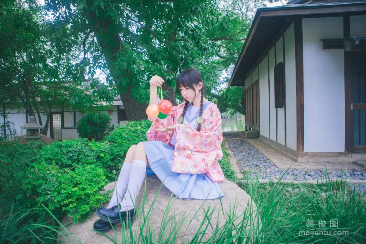 [美女Coser] 桜群 《和服》 写真集7