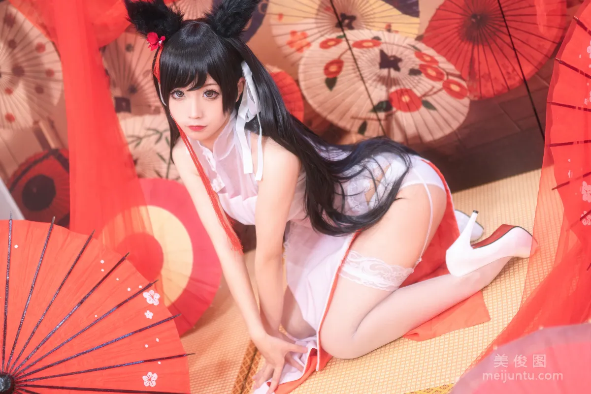 [美女Coser] 蠢沫沫 《爱宕习字》 写真集8