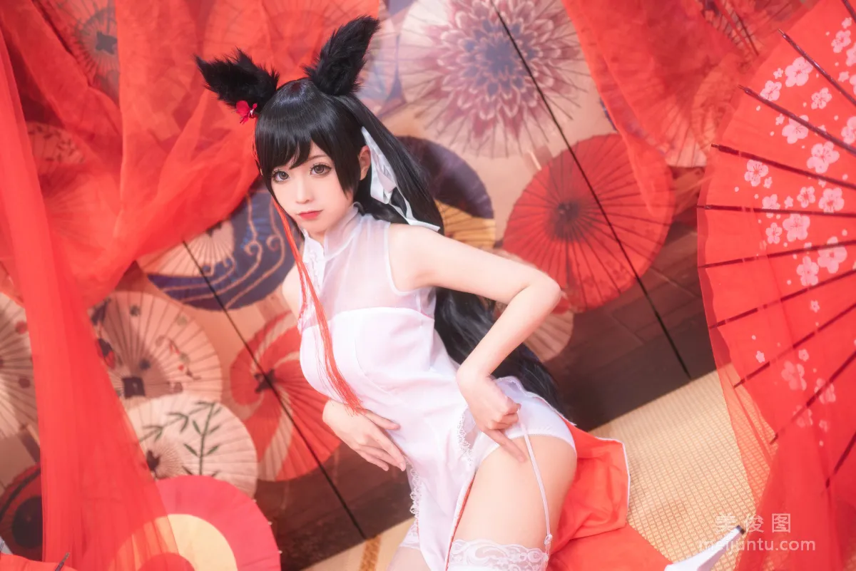 [美女Coser] 蠢沫沫 《爱宕习字》 写真集10