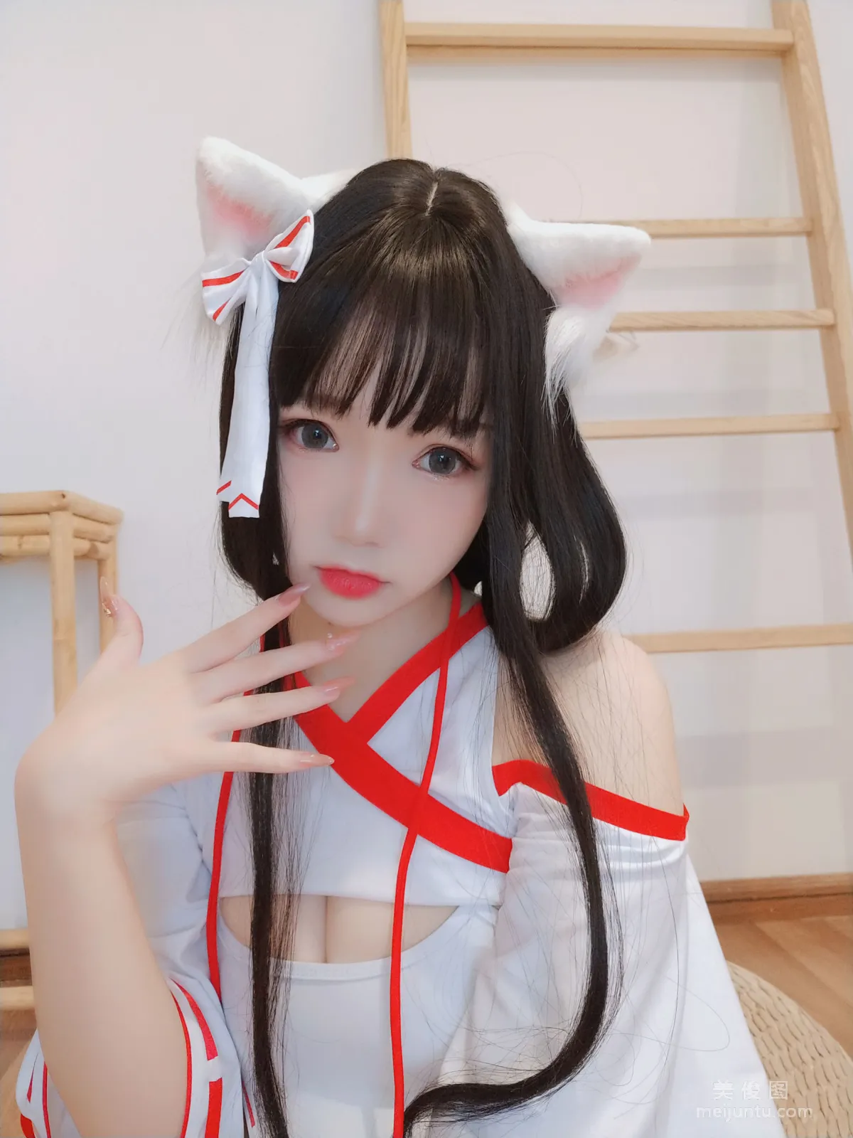 [Web Idols Coser] Xueqing Astra "Shrine Cat" Photo Set photo 28