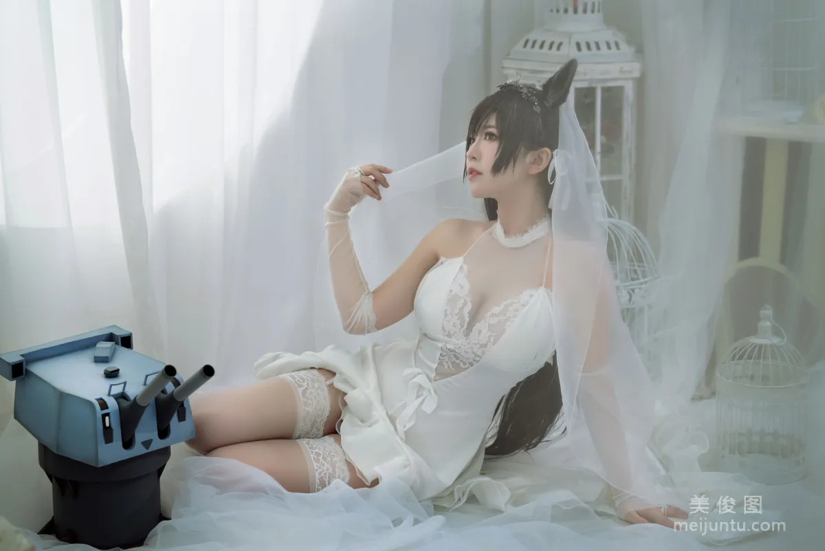[美女Coser] 半半子 《爱宕花嫁》 写真集11
