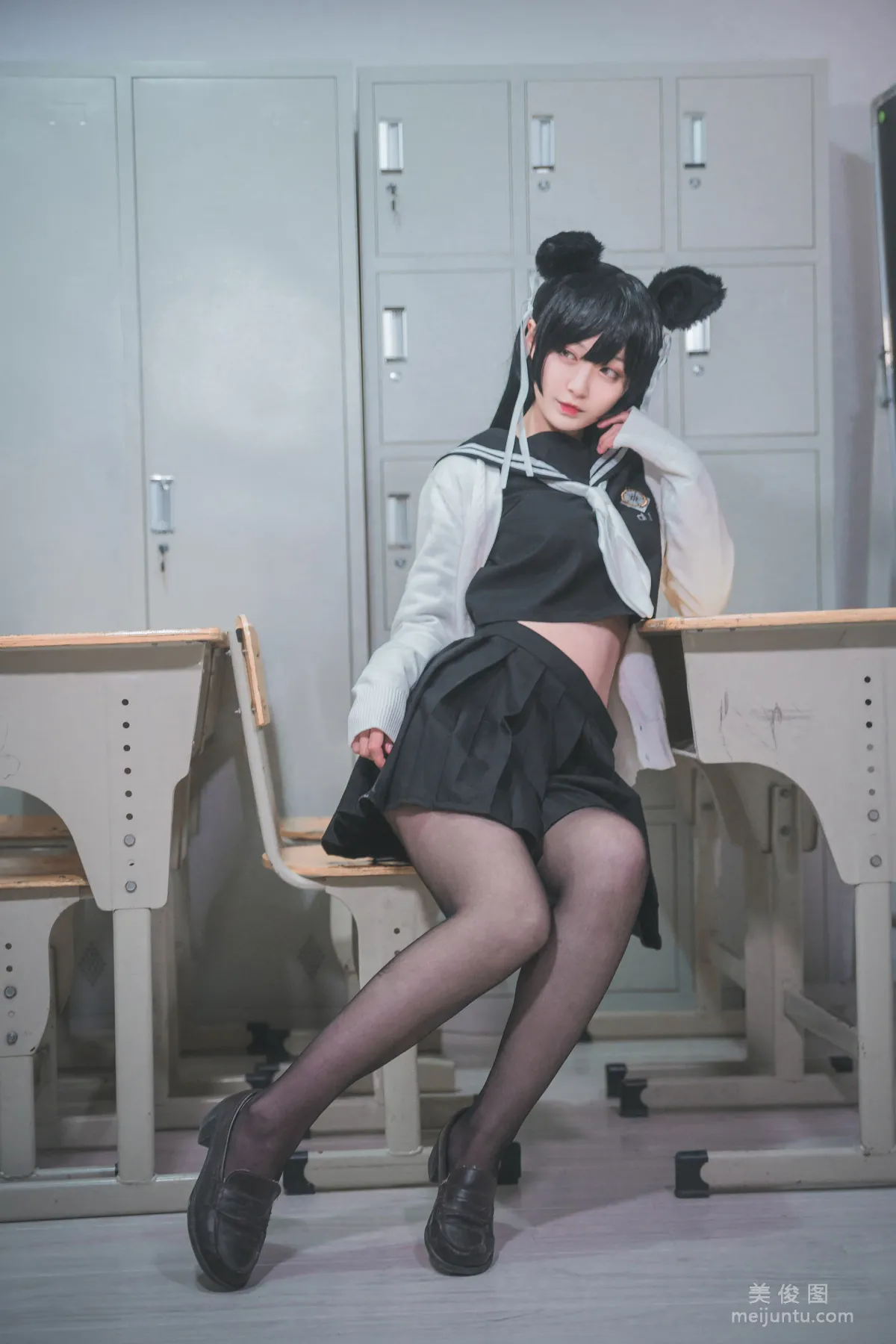 [美女Coser] 铁板烧鬼舞w 《爱宕jk》 写真集8