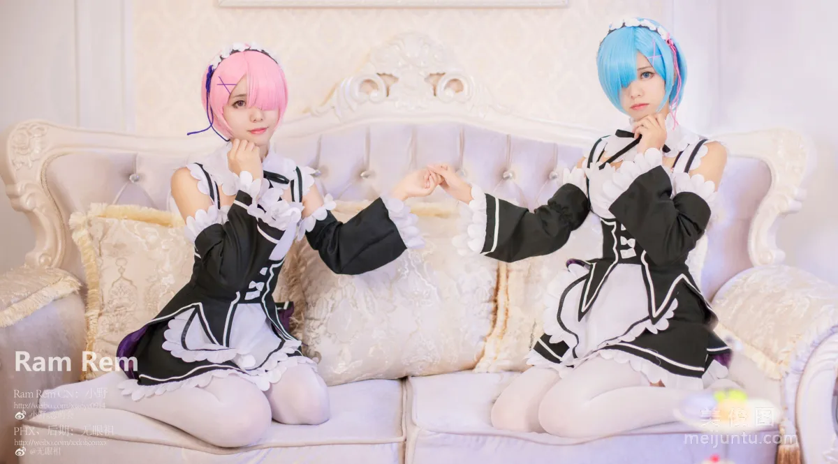 [美女Coser] 小野妹子w 《Ram Rem（拉姆，雷姆）》 写真集1