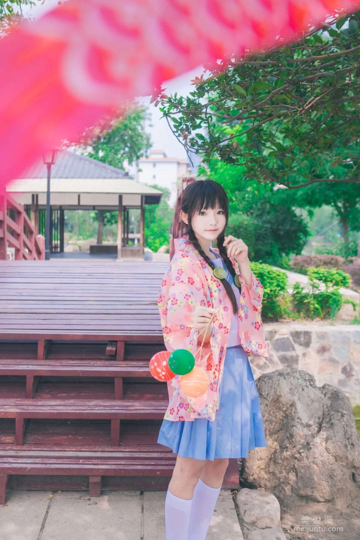 [美女Coser] 桜群 《和服》 写真集8