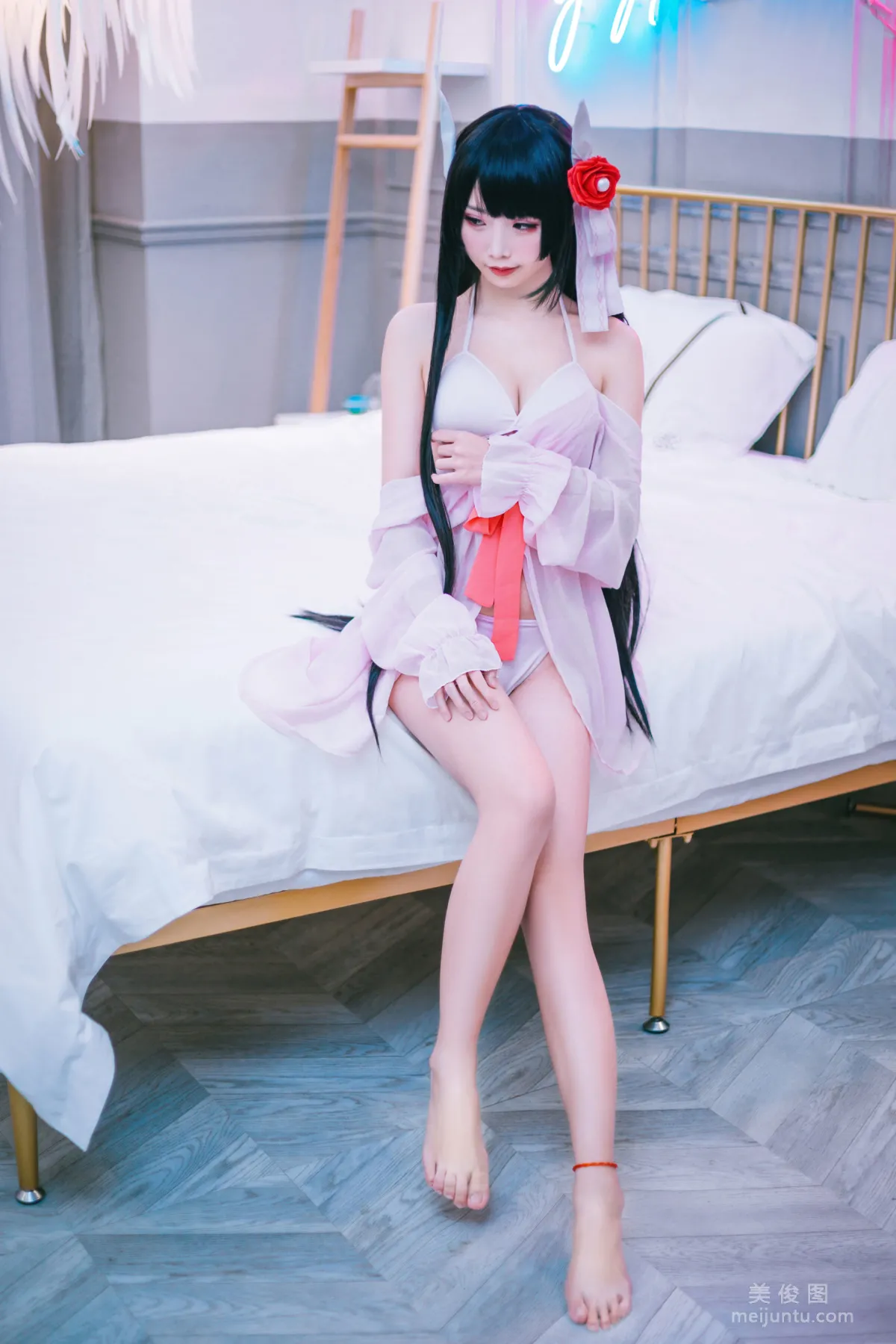 [美女Coser] 面饼仙儿 《鲟睡衣》 写真集10