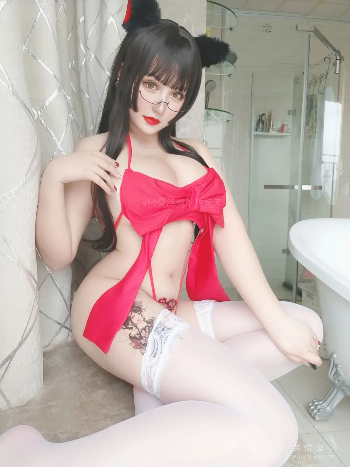 夏鴿鴿不想起床 《紅絲帶》 寫真集 27