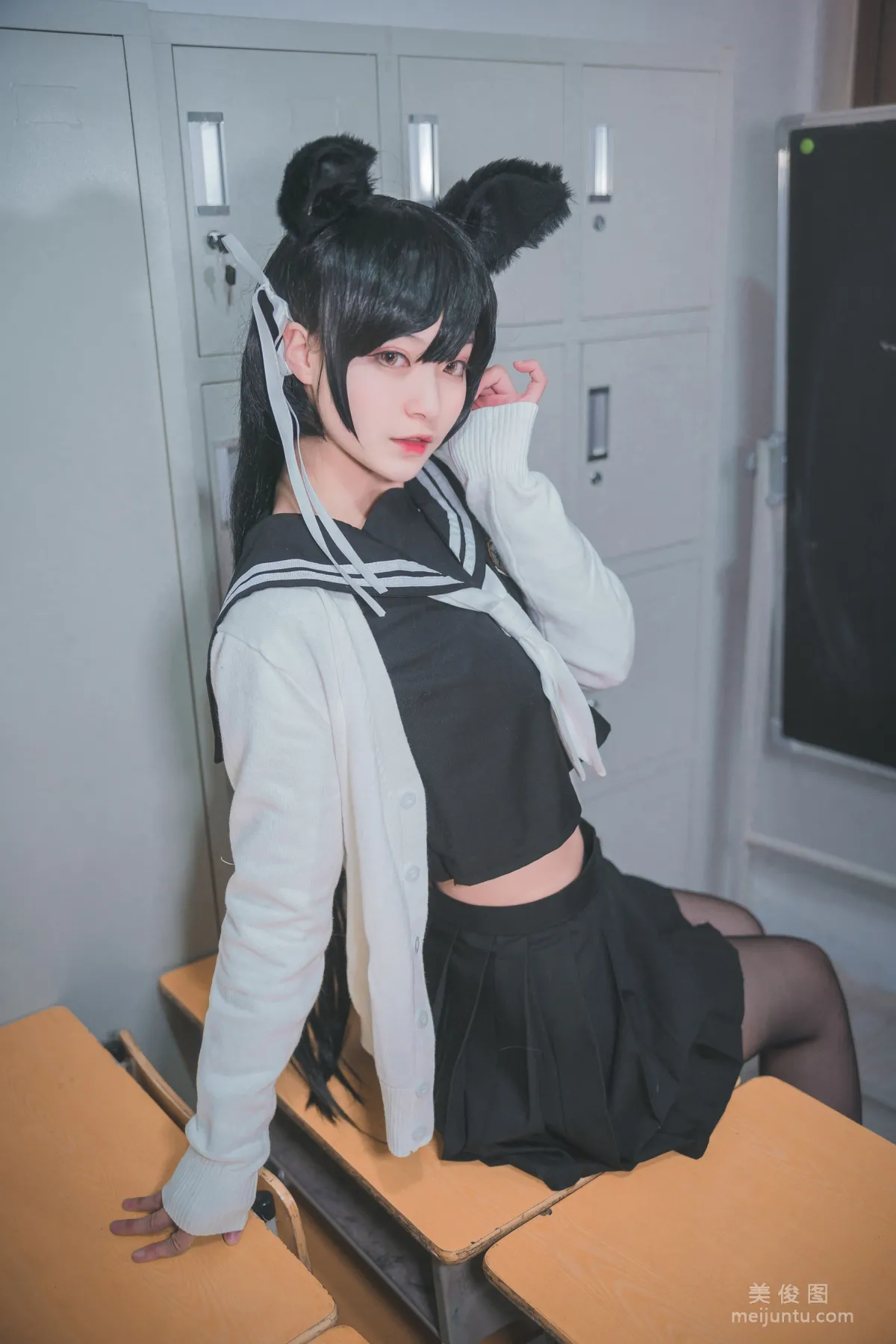 [美女Coser] 铁板烧鬼舞w 《爱宕jk》 写真集3
