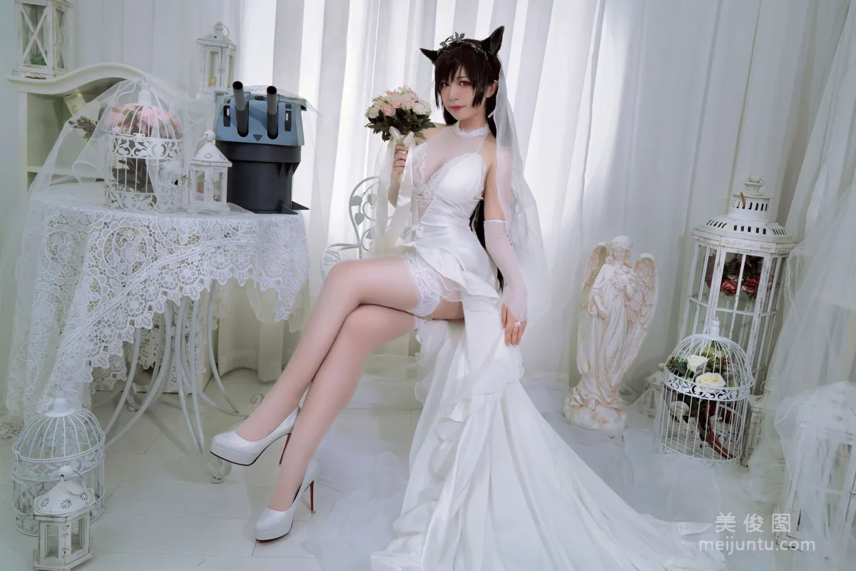 [美女Coser] 半半子 《爱宕花嫁》 写真集21