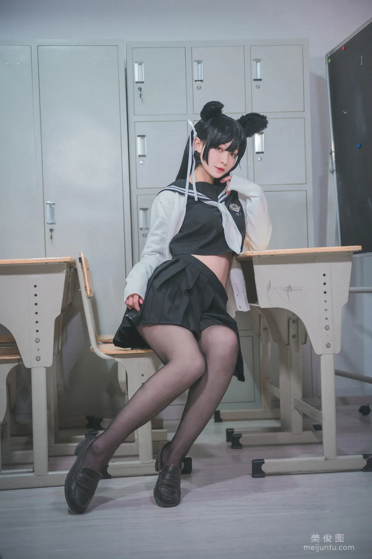 [美女Coser] 铁板烧鬼舞w 《爱宕jk》 写真集7