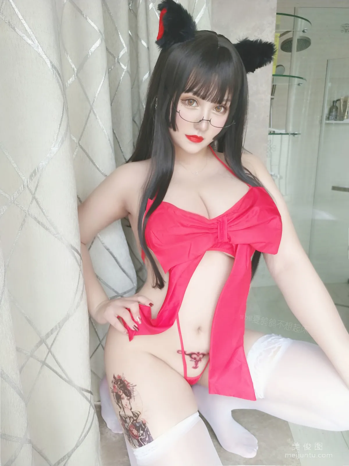 夏鴿鴿不想起床 《紅絲帶》 寫真集 29