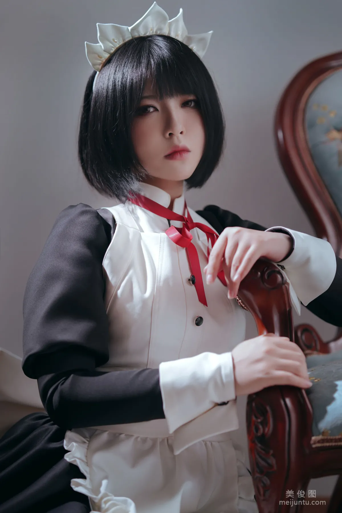 [美女Coser] 半半子 《 嫌パン メイド》 写真集41