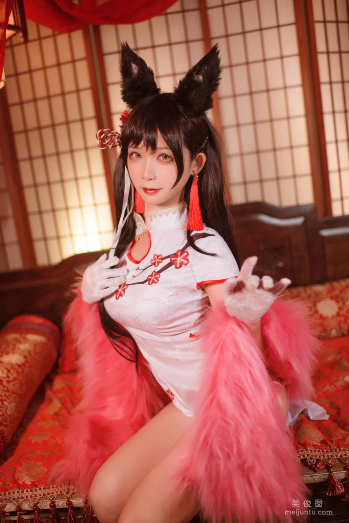 [Beauty Coser] Yingluojiang w, Atago New Year Cheongsam Photo Set photo 2