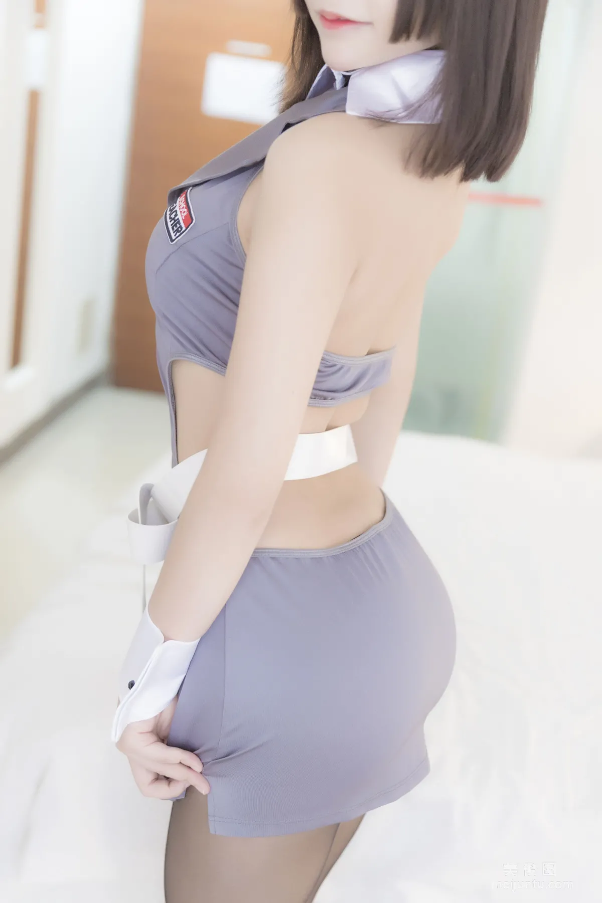 [Web Idols Coser] Baozou Mozi, Black Stockings Uniform Photo Set photo 45