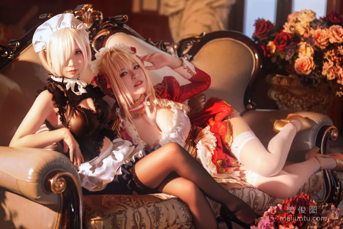 半半子&面饼仙儿 《Claudius x Kyrielight Maid》 写真集9