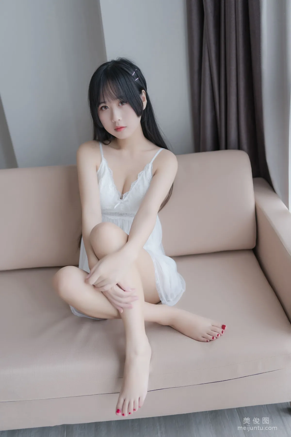 [Beauty Coser] Mengyaer o0, White Private Shoot Photo Set photo 40