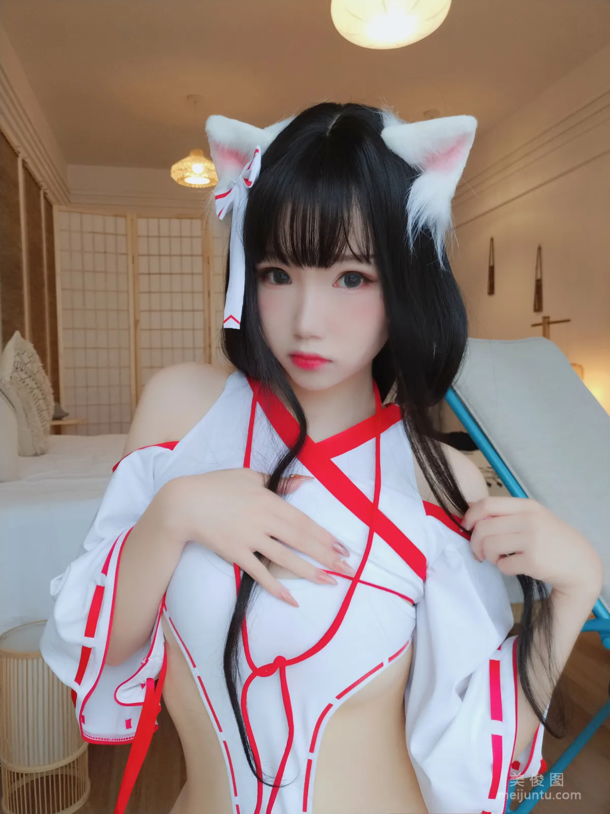 [Web Idols Coser] Xueqing Astra "Shrine Cat" Photo Set photo 6