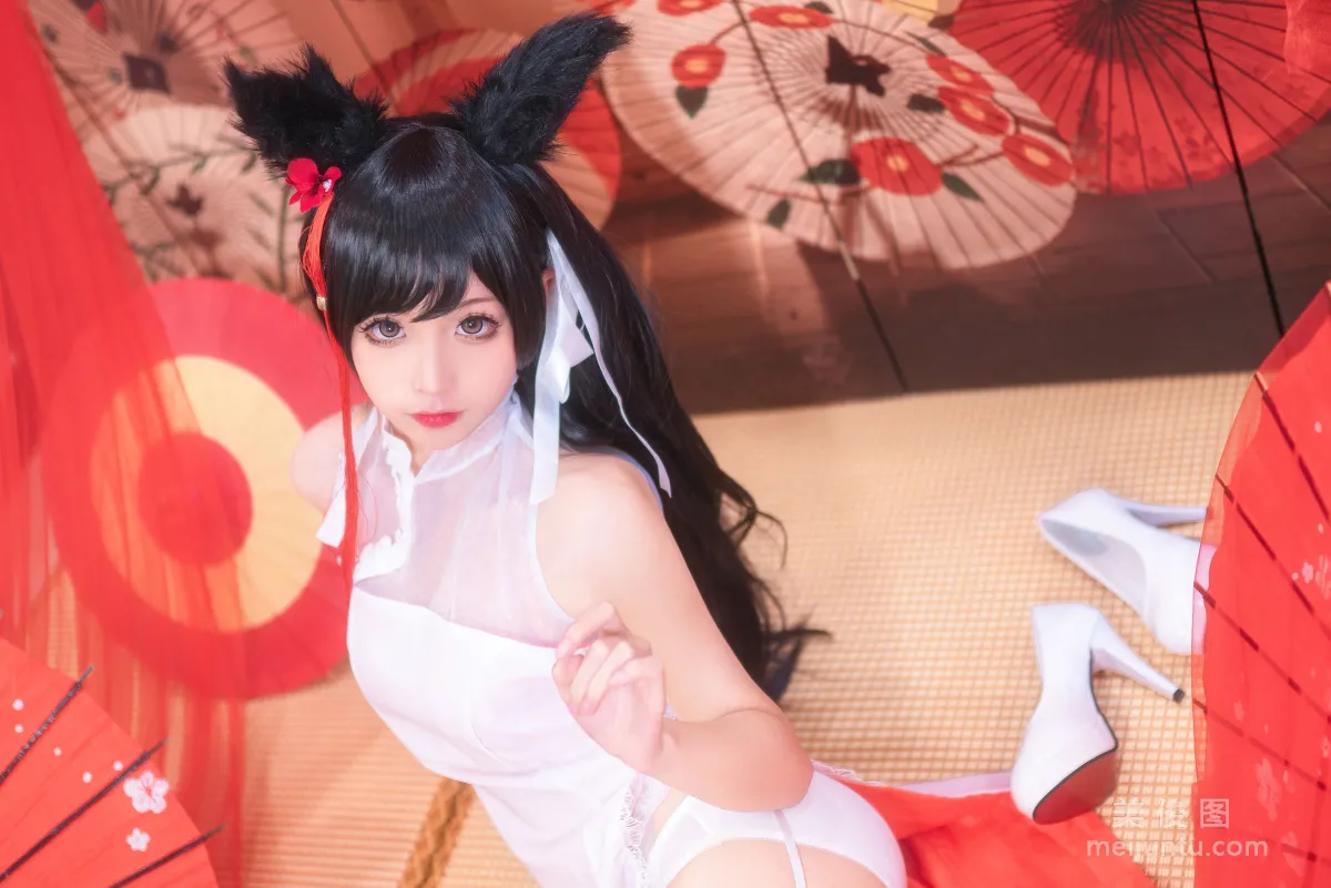 [美女Coser] 蠢沫沫 《爱宕习字》 写真集15