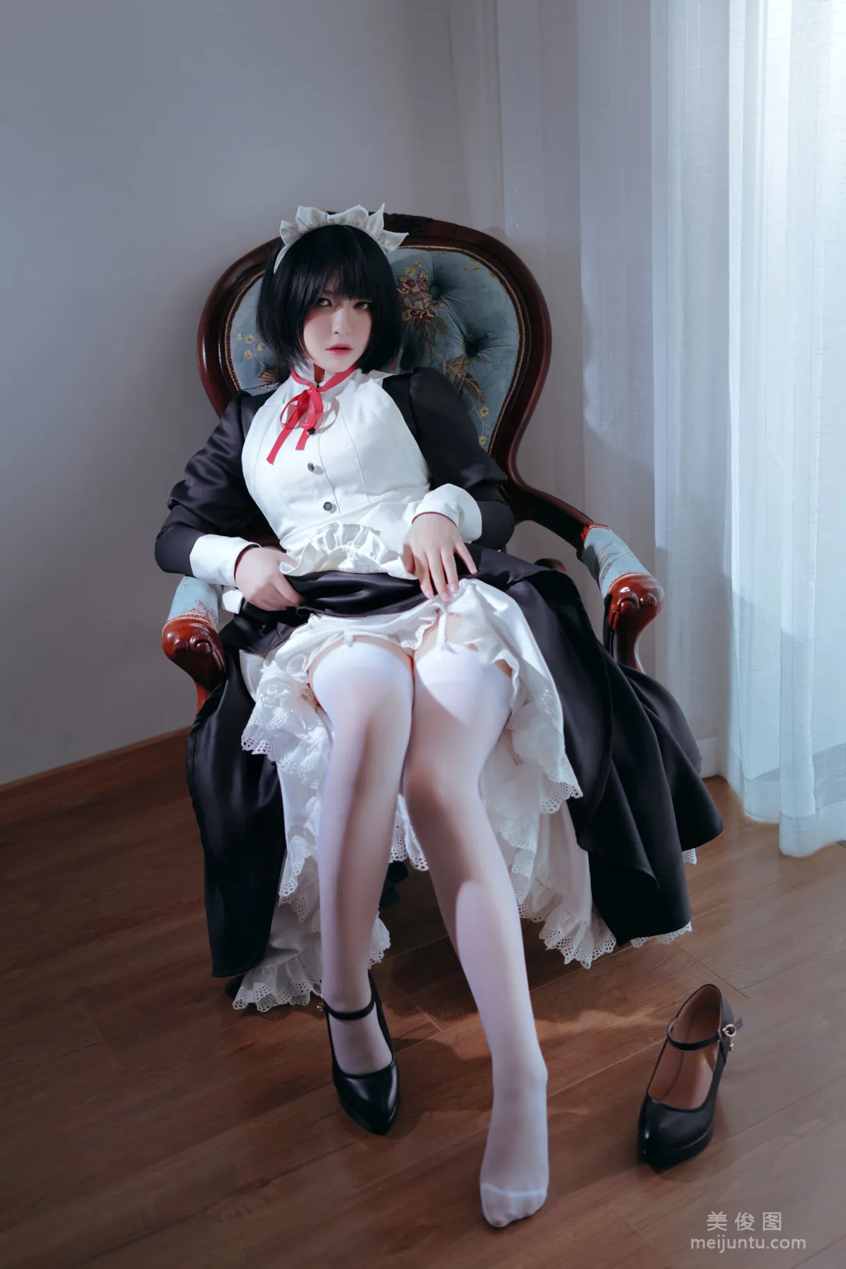 [美女Coser] 半半子 《 嫌パン メイド》 写真集4
