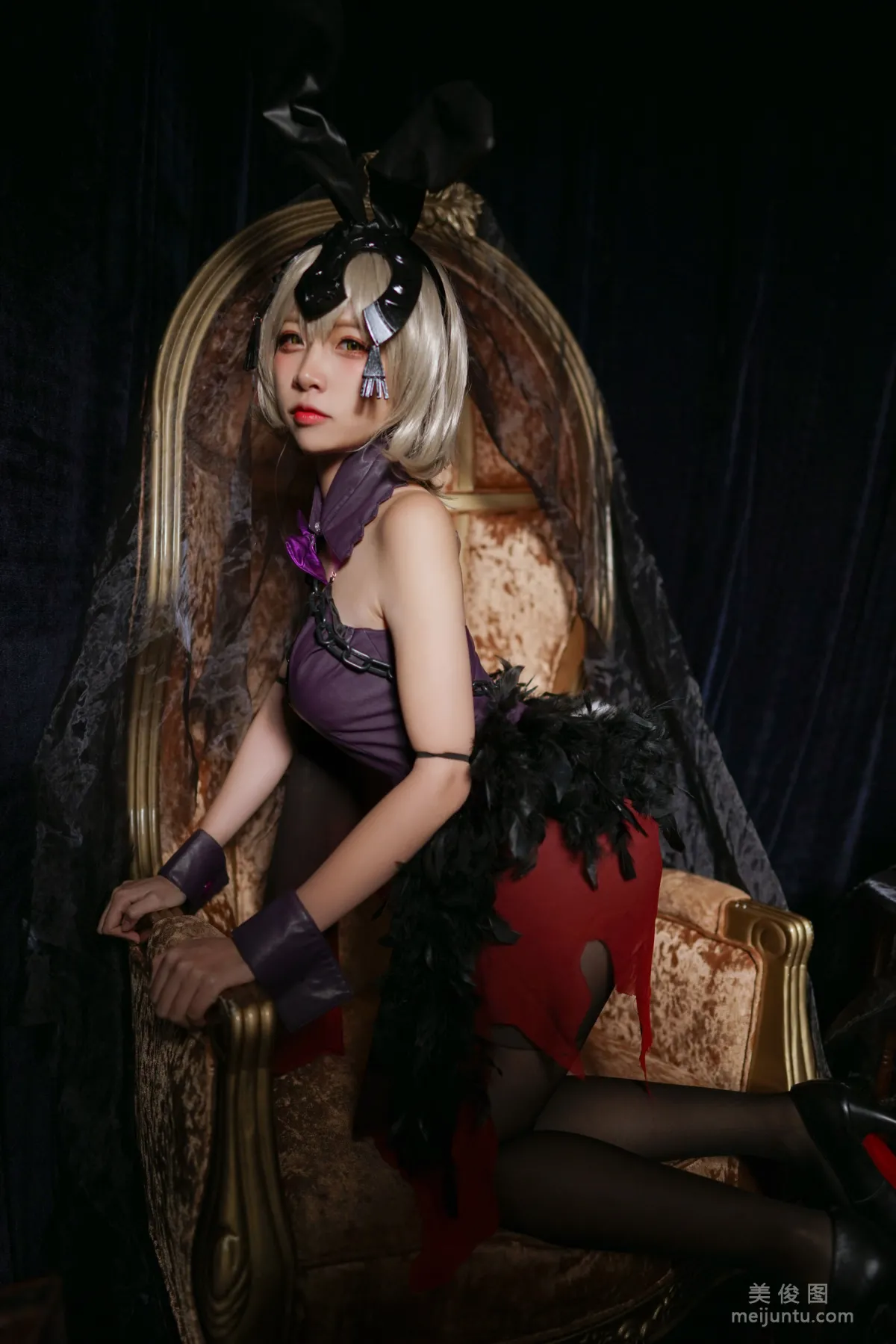 Erzuo Nisa Fate Black Jeanne Bunny Girl Photo Set photo 13