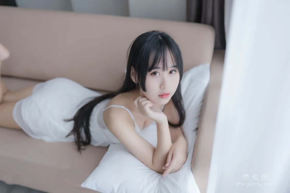 [Beauty Coser] Mengyaer o0, White Private Shoot Photo Set photo 33