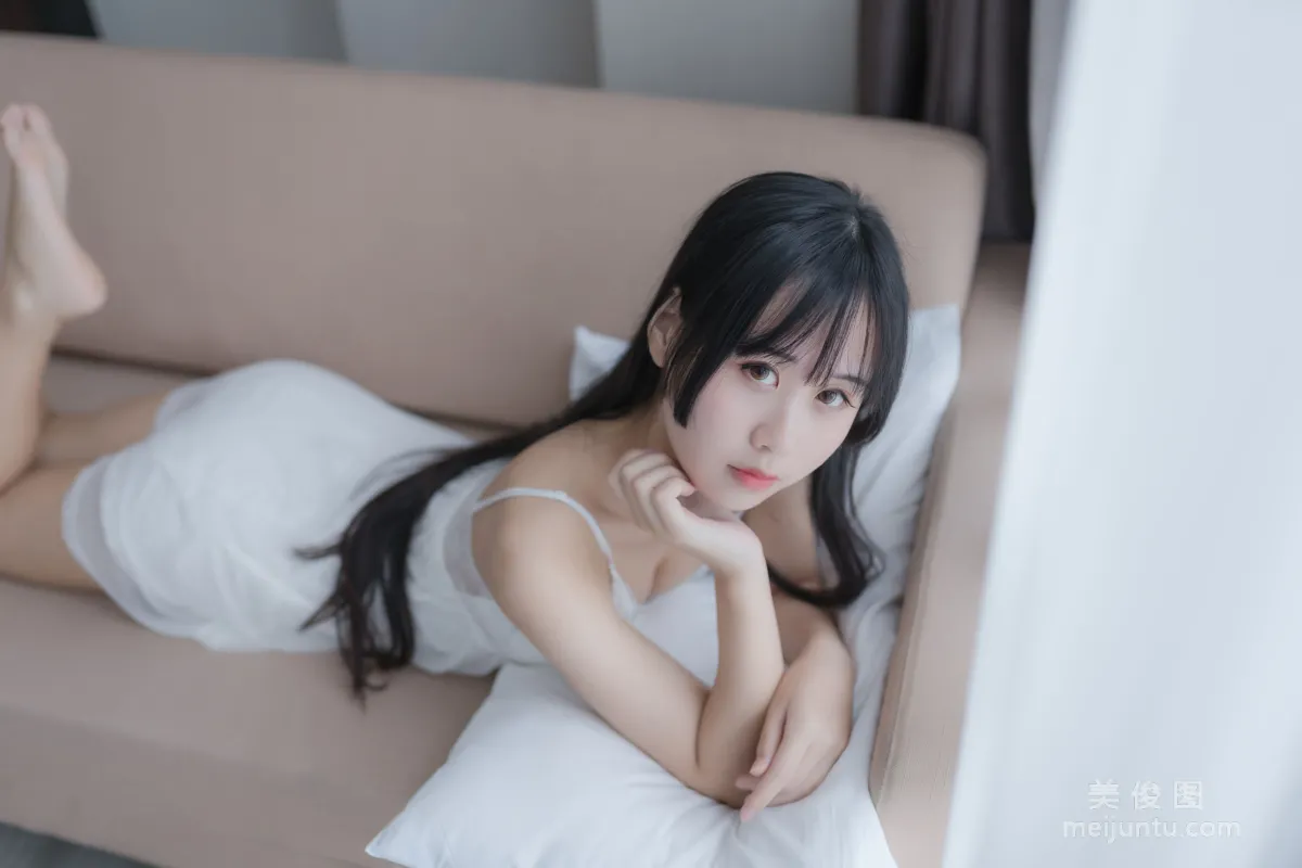 [Beauty Coser] Mengyaer o0, White Private Shoot Photo Set photo 34