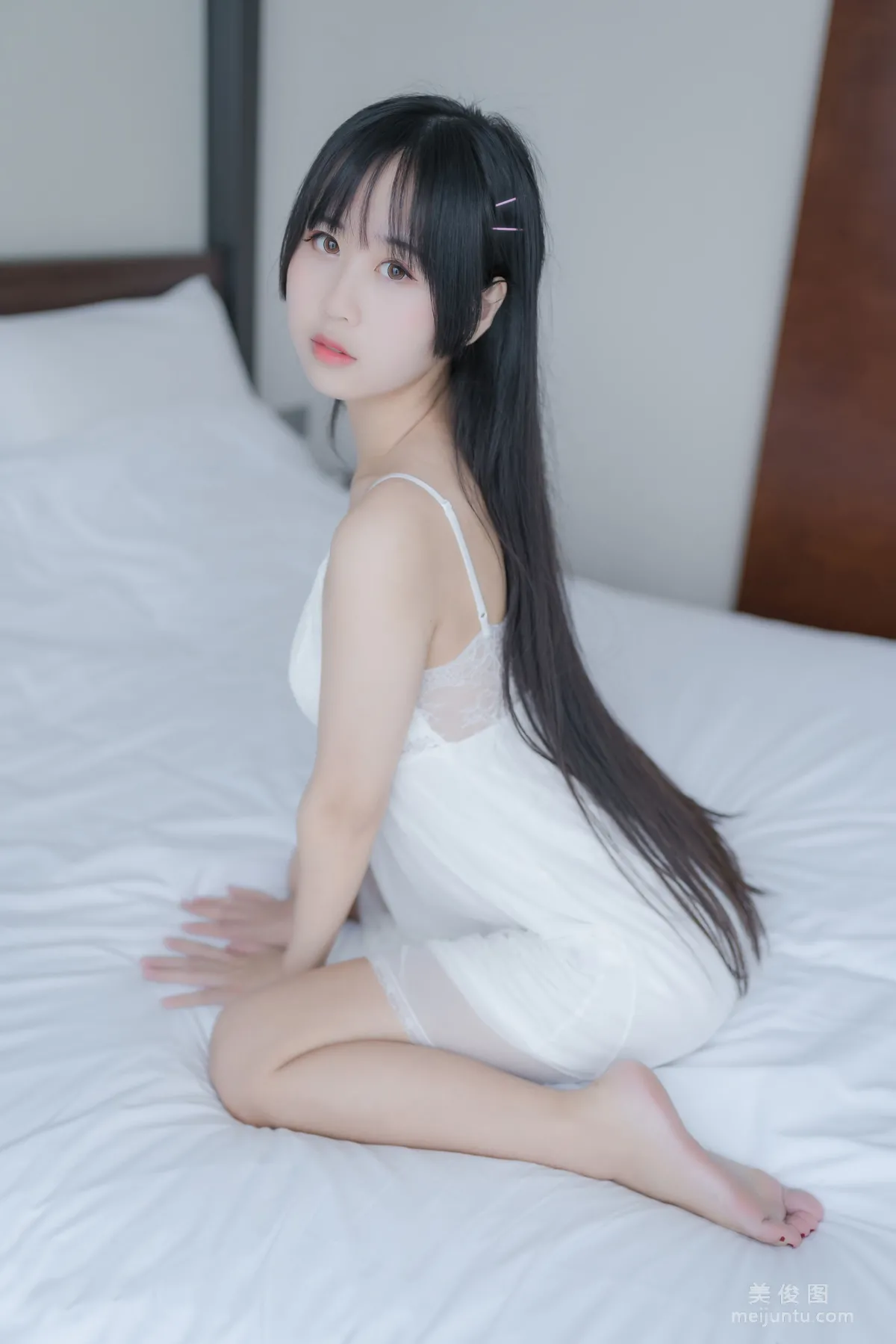 [Beauty Coser] Mengyaer o0, White Private Shoot Photo Set photo 9