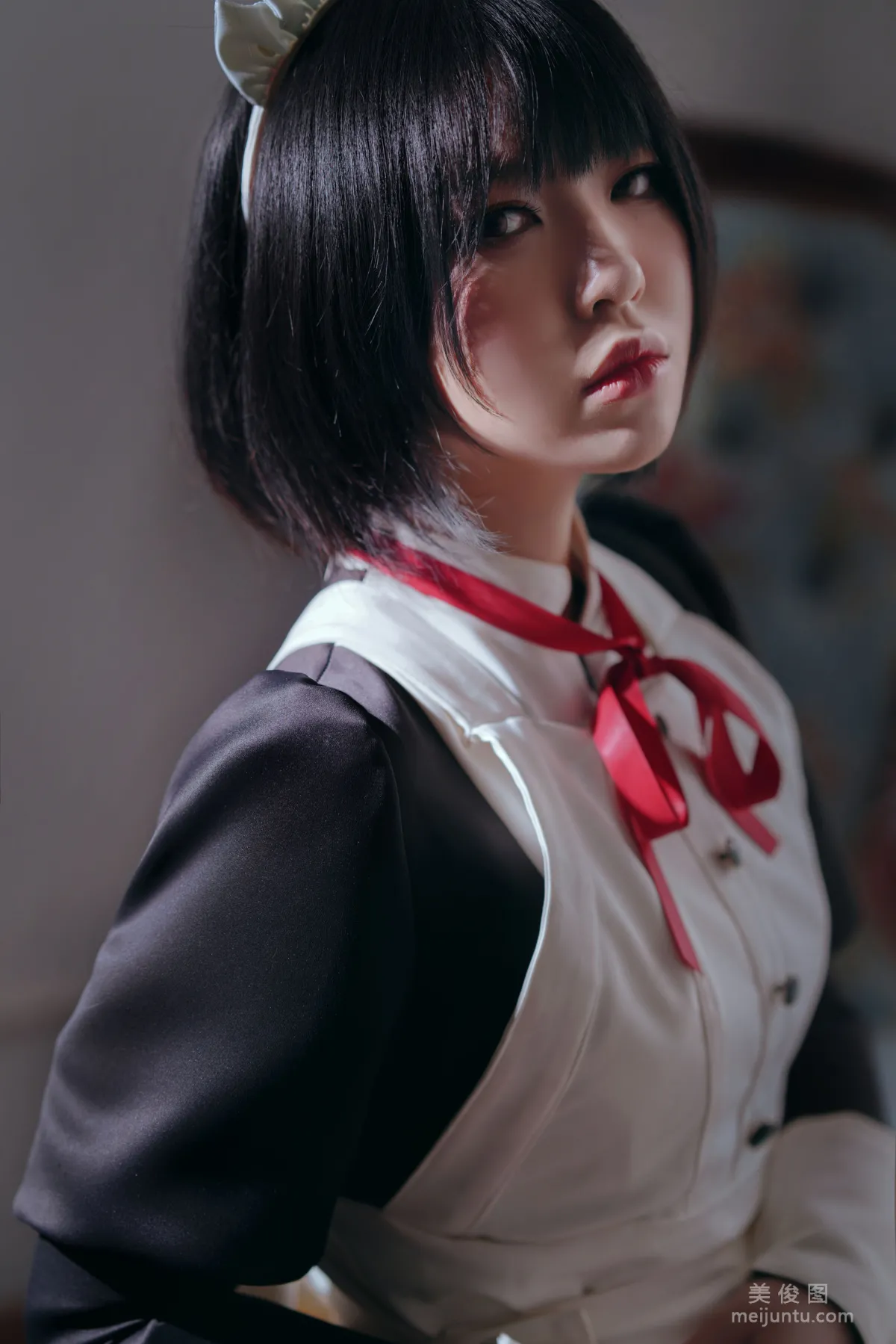 [美女Coser] 半半子 《 嫌パン メイド》 寫真集 38